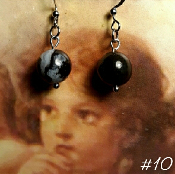 Natural Stone Earrings - Picture 1 of 1